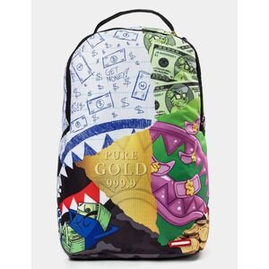 Sprayground Pure Gold Money Collage Lifestyle Backpack Limited‎ Edition